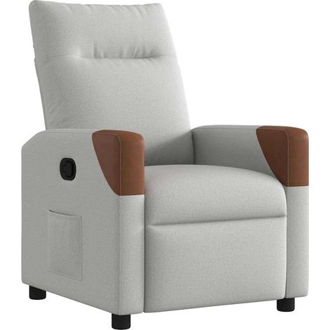 Maison Exclusive - Relaxsessel Wolkengrau Stoff
