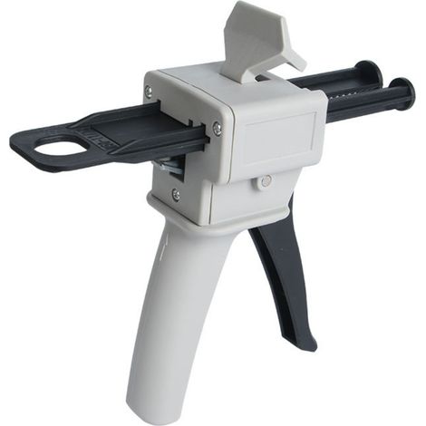 Epoxid-Kartuschenpistole 50 ml, AB Epoxid-Klebespitzpistole mit Griff, Applikator für Mischkleber, Verhältnisse 1:1 und 2:1