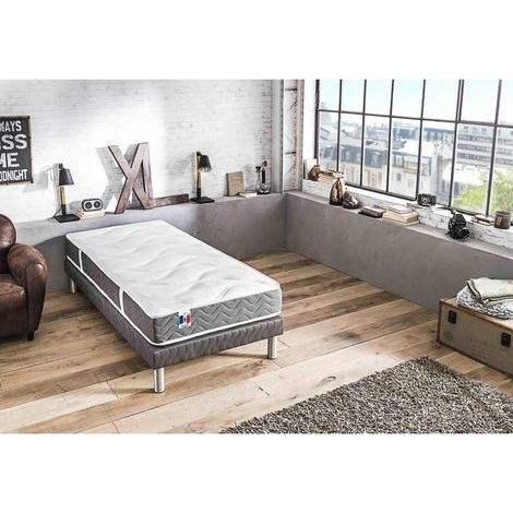Matelas mousse 90x190 cm épaisseur 18 cm (1/4)