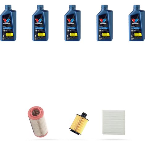 Kit tagliando 3 FILTRI e 5L OLIO compatibile con Alfa Romeo Spider (939) 1.8 JTB 147kw dal 2009 (1/5)