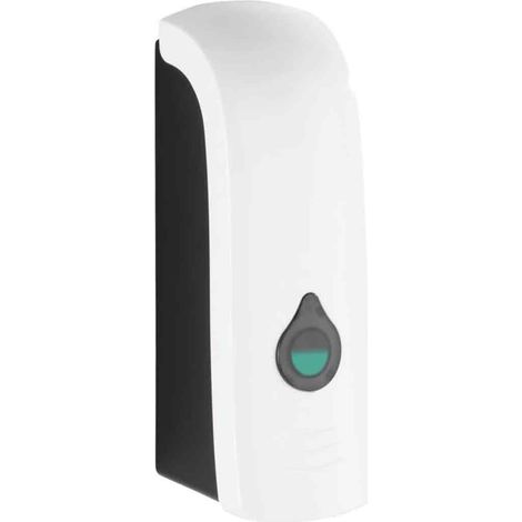 JINFGERNE Wandseifenspender – kein Bohren erforderlich – 280 ml Fassungsvermögen, elegantes Chromdesign, kompakte Abmessungen 7 x 22 x 7,5 cm, ideal für Bad und Küche (1/5)