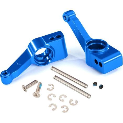Blue Aluminum Axle Carriers (L&R)