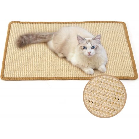 Tapis à griffer pour Chat Sisal Pour chats 50 x 30 cm Beige (1/5)