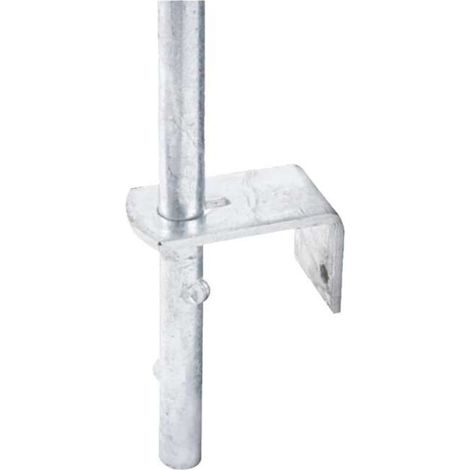 Glissière de sol 400mm x 16mm galvanisée avec boulon – Pour porte 40mm – Angles de guidage pour fonctionnement optimal –