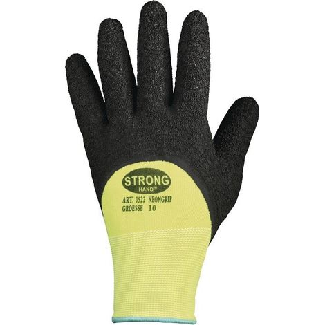 STRONGHAND gants NEONGRIP taille 10 jaune fluo/noir 12 paires ( 8000140723 ) (1/4)