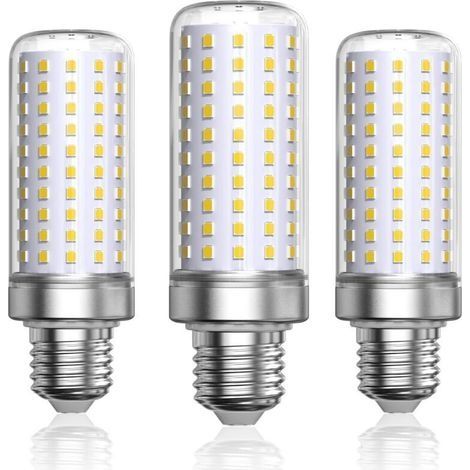 Ampoule Maïs LED E27 Blanc Froid 6000K, 1800LM, Équivaut à Ampoule Halogène 200W Lampe,Ampoules Maïs Lampe Led E27 pour salon, lustre, porche (Non dimmable,Lot de 3) (1/4)