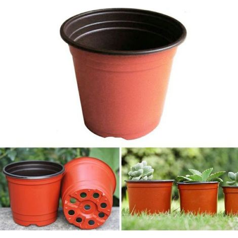 100 Pots de Fleurs en Plastique pour Semis et Jardinage Extérieur (1/5)