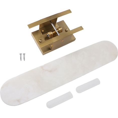 Appliques murales modernes en marbre, Base G4, lampe LED givrée, décoration pour salon, couloir, hôtel, salle de bain (1/5)