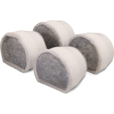 PetSafe - Replacement Carbon Filter for Drinkwell Ceramic Avalon. Pagoda and StreamSide Water Fountains. Natural. 4-Pack