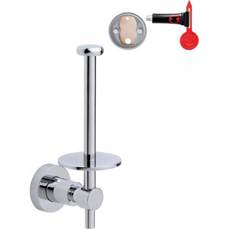 TESA LOXX Soporte para papel pintado de pared sin taladrar, metal cromado (1/5)