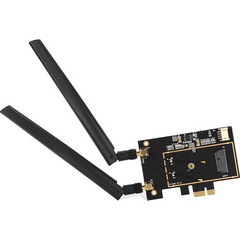 M.2 NGFF zu PCI-E 1X Wi-Fi WLAN-Netzwerkadapter für Desktop-PCs (Kompatibel mit den Modellen 8260, 7265 und 1535). (1/5)