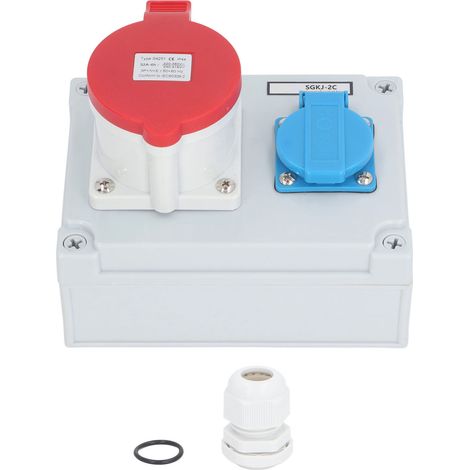 Prise murale CEE IP44 étanche AC 250V 16A style européen et 32A 5 broches combinaison 220‑380V 240‑415V (1/5)