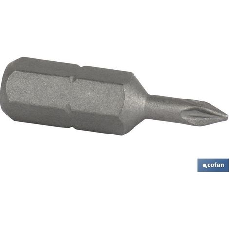 Pack de 5 unités Embouts Tournevis PZ-2, 50mm (1/2)