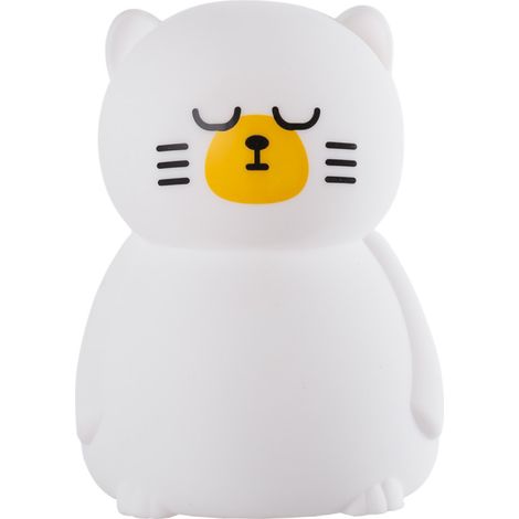 Kinder-LED-Tisch-Nachtlampe, dimmbar durch Klatschen, 5 VDC/USB, 6500 K [HO-GATO-WW-CW]