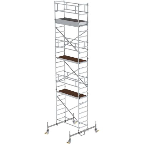 MUNK Rollgerüst mit Fahrbalken 0,75x1,80m Plattform 8,45m AH (1/4)