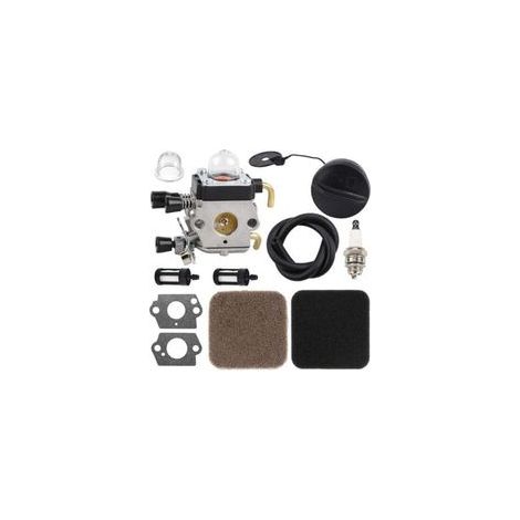 Filtro aria carburatore e tappo carburante per decespugliatore Stihl FS80R FS85 FS85R FS80 FS72 FS74 FS75 FS76 FS85RX HS72 HS74 HS75 HS76 HS80 HS85 HL75 FH75 FC75 FC85 KM80 HT70 HT75 (1/4)