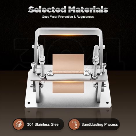 Manuelle Leder Separator, Edelstahl Dünnleder Peeler, DIY-Leder Arbeiten Leder Kratzer Werkzeug