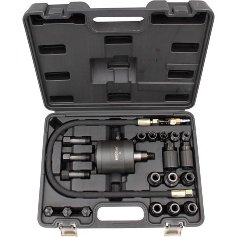 Extracteur d'injecteurs marteau pneumatique – 19 adaptateurs pour injecteurs – Force de travail 20-30 Nm – Pression max 8 bar – Kroftools