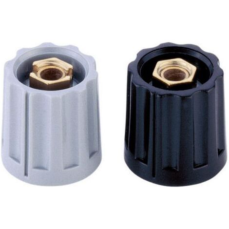 Tête de bouton rotatif Mentor 331.6 noir (Ø x H) 15 mm x 14 mm 1 pc(s) Q62393 (1/4)
