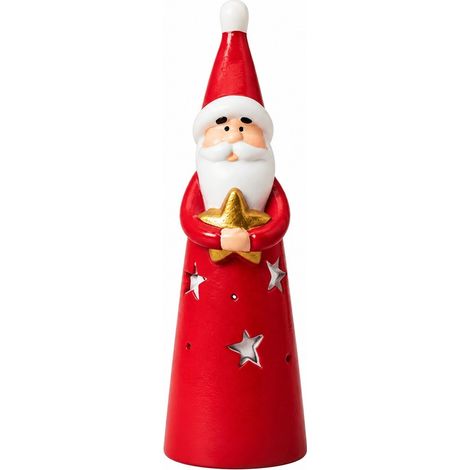 Ornements de Noël en vinyle, décorations Père Noël et bonhomme de neige, cadeaux de Noël gravés de dessins animés, vieil homme tenant des étoiles à la main (1/4)