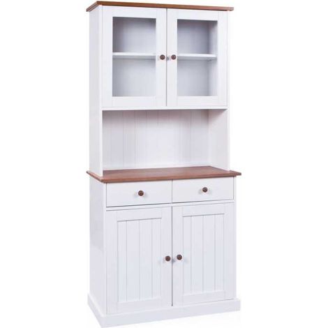 Buffet - Meuble Blanc 90x45x190h cm (1/5)