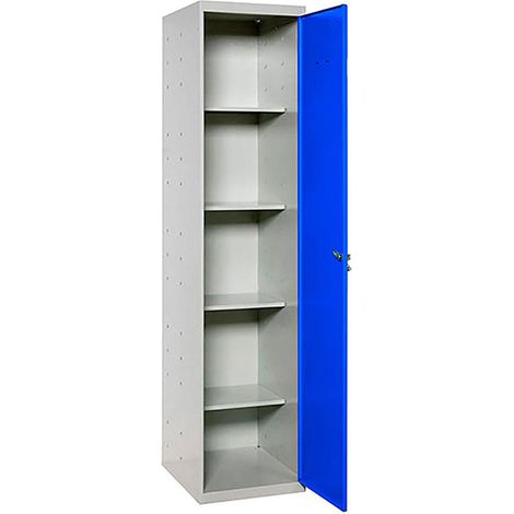 Simonrack Besenschrank grau-blau metallisch funktional