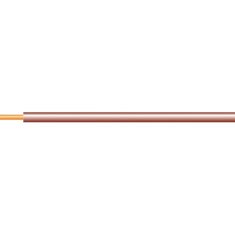 fil rigide - h07vu - 1 x 1.5 mm2 - marron - couronne de 100 mètres