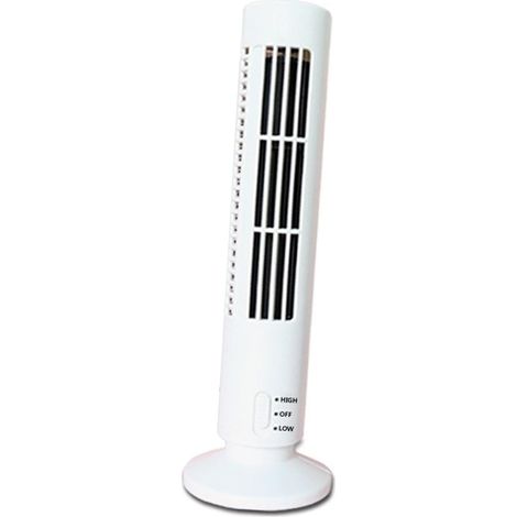 Ventilateur Tour USB Oscillant Silencieux sans Pales (1/5)