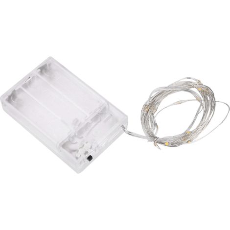 Guirlande lumineuse de 2 m avec 20 LED, idéale pour les fêtes, mariages, festivals et Noël (bleue) (1/5)