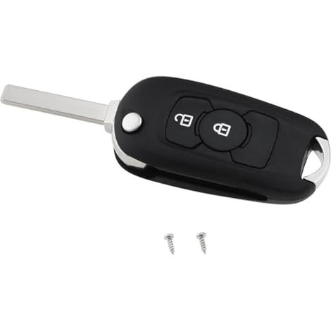 Coque de clé pliable 2 boutons compatible Vauxhall Astra K 2015-2020 et Opel - Coque de remplacement (1/4)