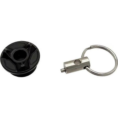 Bouchon de remplissage d'huile moteur compatible avec les modèles BMW R1300GS Adventure, R1300RT, R1300R, R1300RS, G310GS, G310R, S1000XR et S1000RR. (1/5)