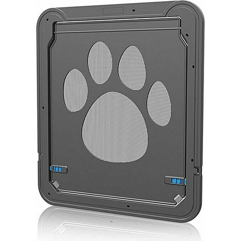 Cat flap, dog cat flap Cat flap with lock for small animals Cat Mate lockable ABS easy to assemble black (1/5)