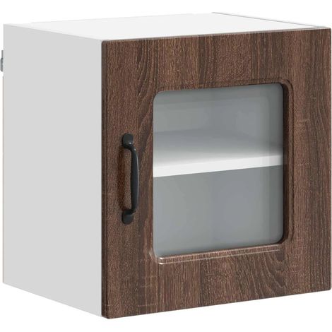 Armadio da cucina rettangolare moderno ampio spazio di archiviazione 40 x 31 x 40 cm in legno multistrato rovere marrone 020053527