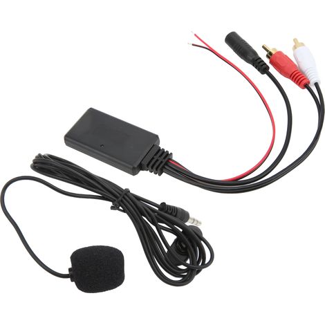 Adaptateur de câble Bluetooth AUX IN pour voiture, compatible avec microphone mains libres sans fil Pioneer et connecteur audio 2 RCA. (1/5)