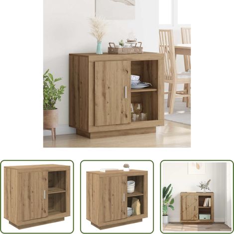 vidaXL Artisan-Eiche - Sideboard Artisan-Eiche 80 x 40 x 75 cm Holzwerkstoff (1/5)
