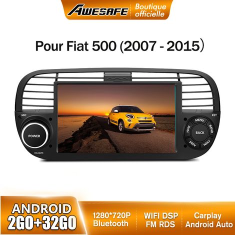 AWESAFE Autoradio Android 13 pour Fiat 500 (2007-2015) 2Go+32Go avec 7 '' Écran Tactile Carplay Android Auto GPS WiFi DSP FM (1/5)