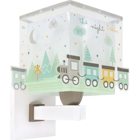 Lampe Applique Murale Enfant The Night Train 63539 Vert, E27 (1/5)
