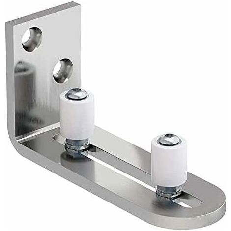 Memkey – Guide de sol réglable en acier inoxydable – Support stable pour portes coulissantes – Installation rapide en 10 minutes – Finition satinée (1/5)