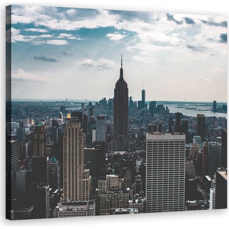 Tableau sur toile Bâtiment de la ville de New York 60x60 (1/5)