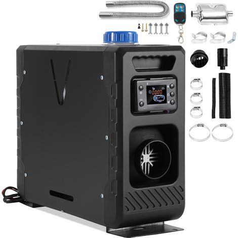 TolleTour 8KW Chauffage Diesel Portable Intégration 12V/24V contrôle Bluetooth Réchauffeur d'Air Diesel de Voiture pour RV Auto Camion Noir (1/5)