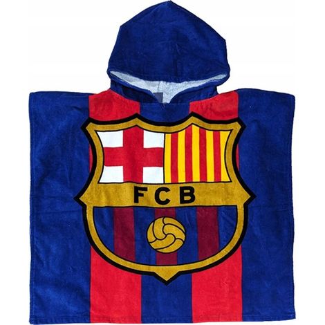 FC Barcelona Handtuch-Badeponcho 60 x 120 Baumwoll-Tagesdecke