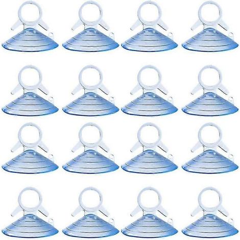 40 runde, stark haftende, transparente PVC-Saugnäpfe für Sonnenblenden im Auto - Crezuo