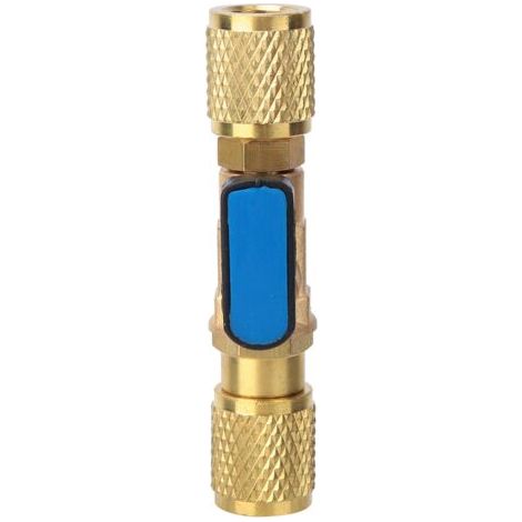 Adaptateur de vanne à boisseau sphérique de réfrigération en laiton Connecteur de vanne à boisseau sphérique de réfrigérant G1/4''