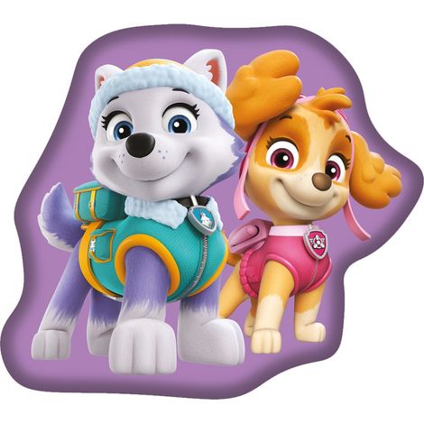 Coussin décoratif violet Paw Patrol 35 cm
