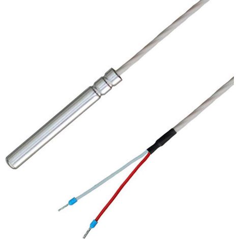 iOVEO 038HT02205 - PT1000 - Sonda di temperatura con cavo di collegamento in teflon fino a 250 °C, impermeabile IP67 per uso alimentare, 5 metri (1/4)