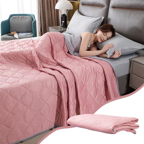 Couverture Rafraîchissante - 150 x 200 cm - Polyester Respirant - Pour Dormir Frais en Été - Taille Reine - 1 Pièce (1/5)