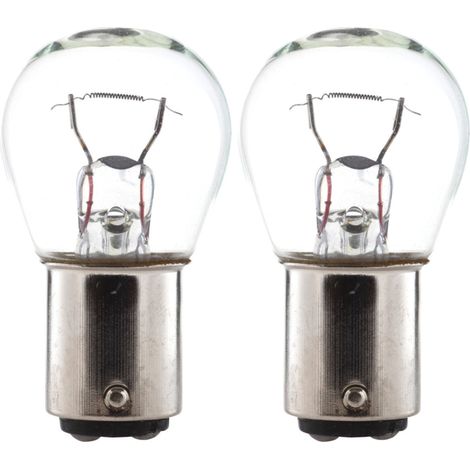 2x Ampoule 12V 15W BA15D transparente Voiture Remorque Tracteur Engin agricole Universel Eclairage Lumière