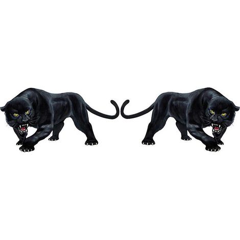 2pcs-autocollants Animaux,autocollants De Dcoration De Voiture Autocollant Voiture Panthre Autocollant De Voiture De Simulation 3d Sticker Animal (1/5)