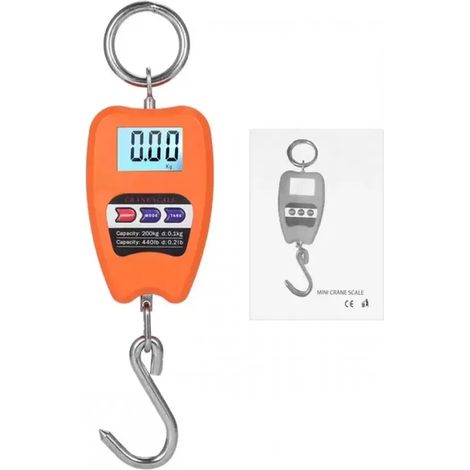 Balance suspendue professionnelle numérique 200 kg avec écran LCD, balance pour trains, balance pour jeux, balance industrielle (1/5)