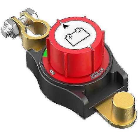 Interrupteur coupe-batterie 12-48 V à borne supérieure, compatible avec les automobiles et les véhicules, borne négative (1/5)